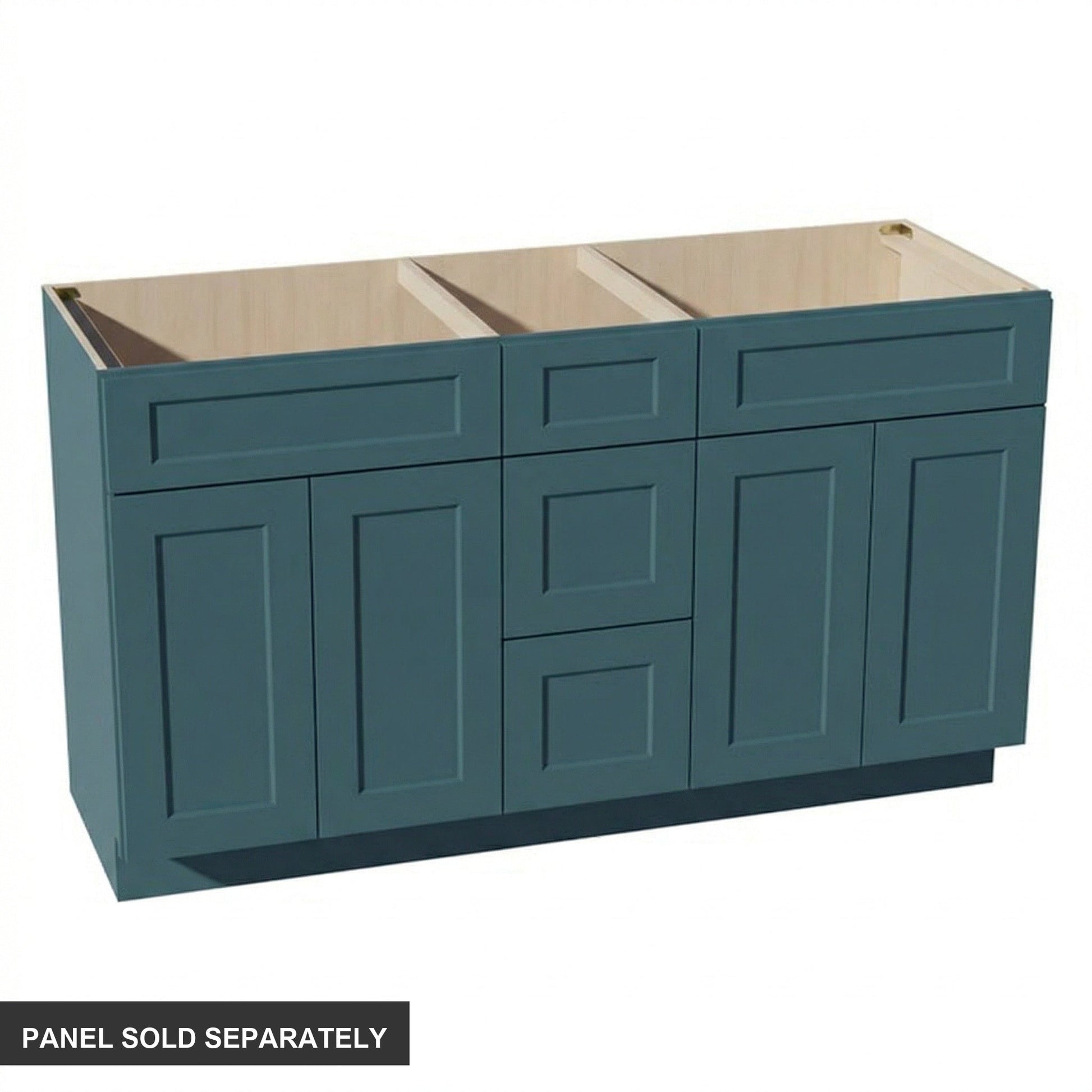 Shaker Vanity Drawer Cabinet 60" (VSD60DOUBLE) · Tallis