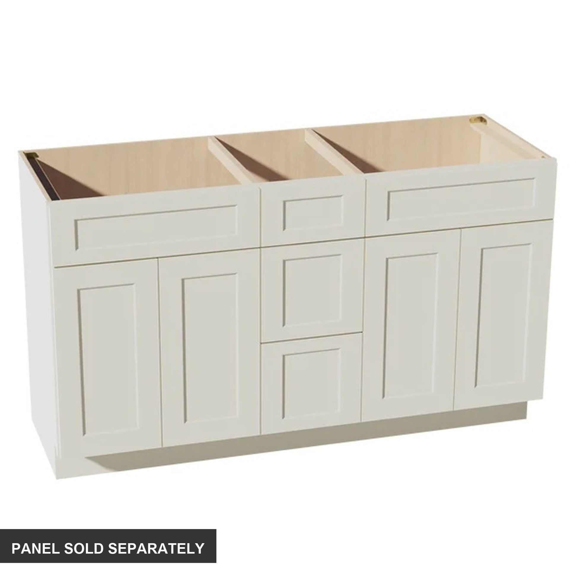 Shaker Vanity Drawer Cabinet 60" (VSD60DOUBLE) · Tallis