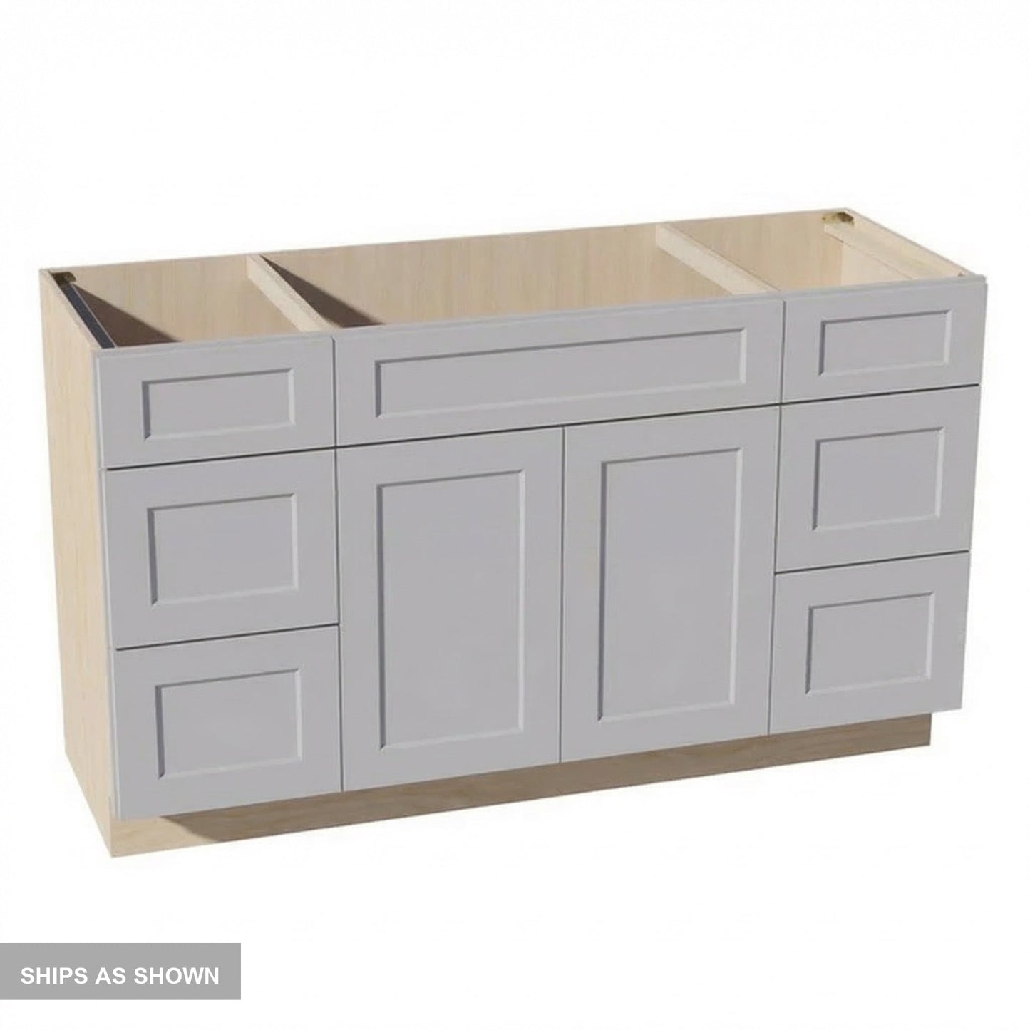 Quik Cabinets VSD60SINGLE Ardelle Ash - Flatpack