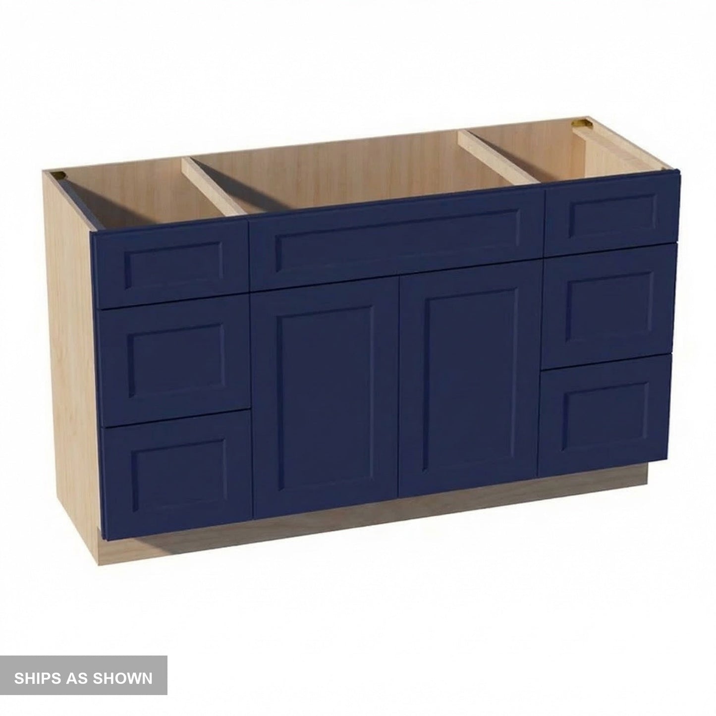 Quik Cabinets VSD60SINGLE Ardelle Blue - Flatpack