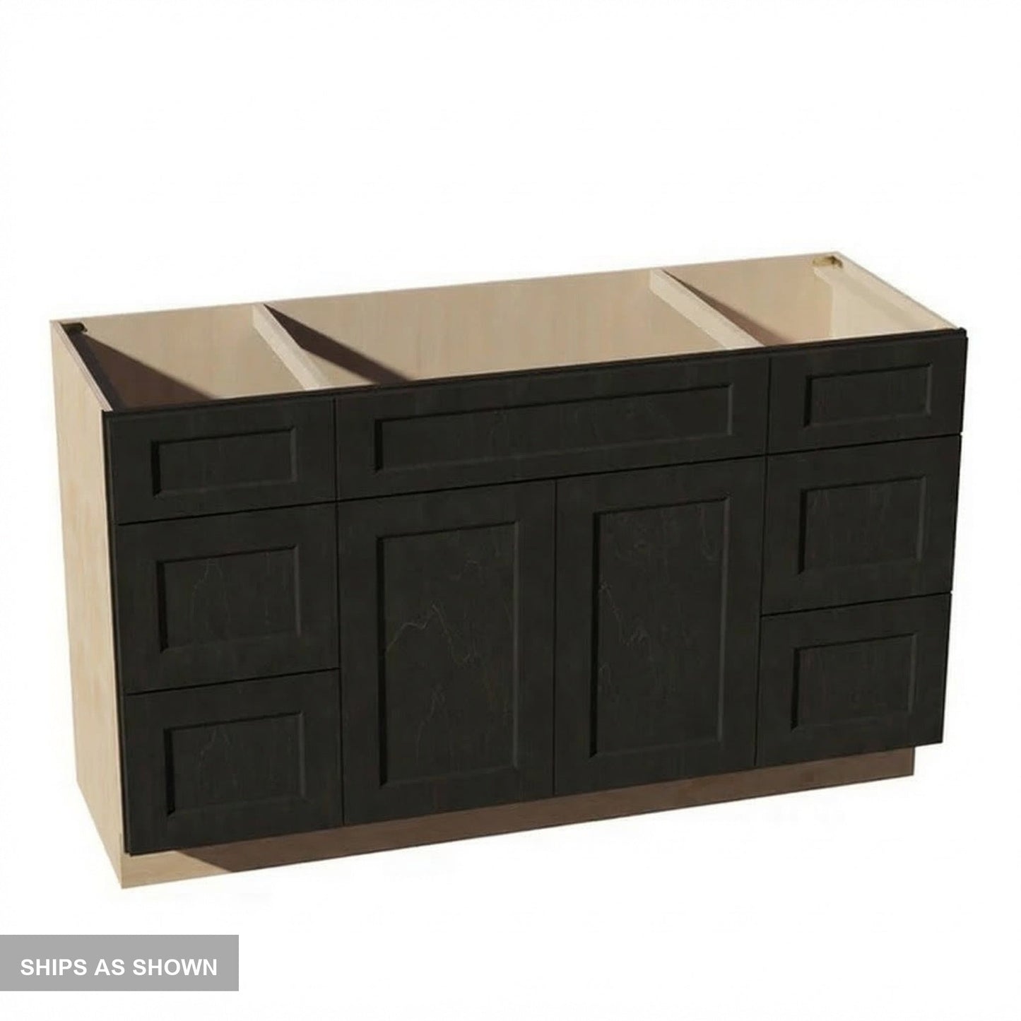 Quik Cabinets VSD60SINGLE Ardelle Charcoal - Flatpack