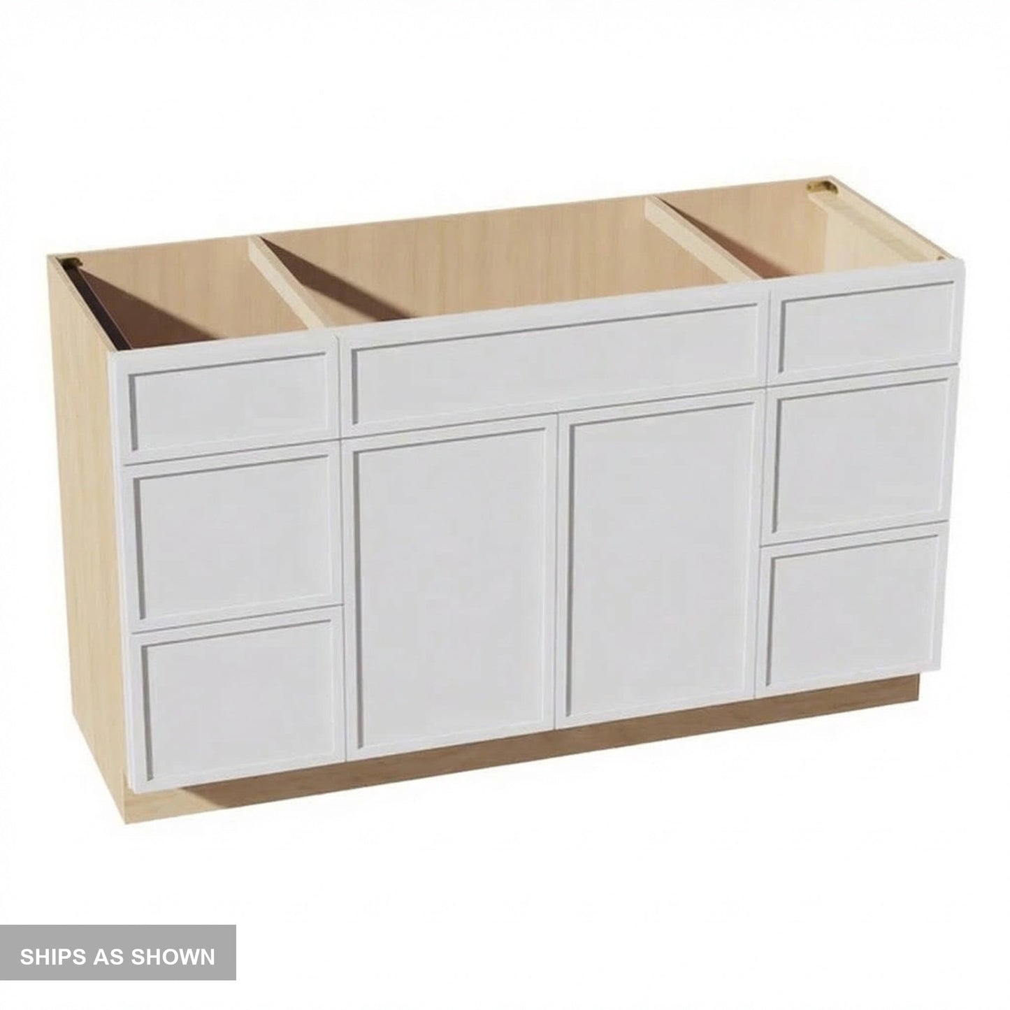 Quik Cabinets VSD60SINGLE Slim Frost - Flatpack