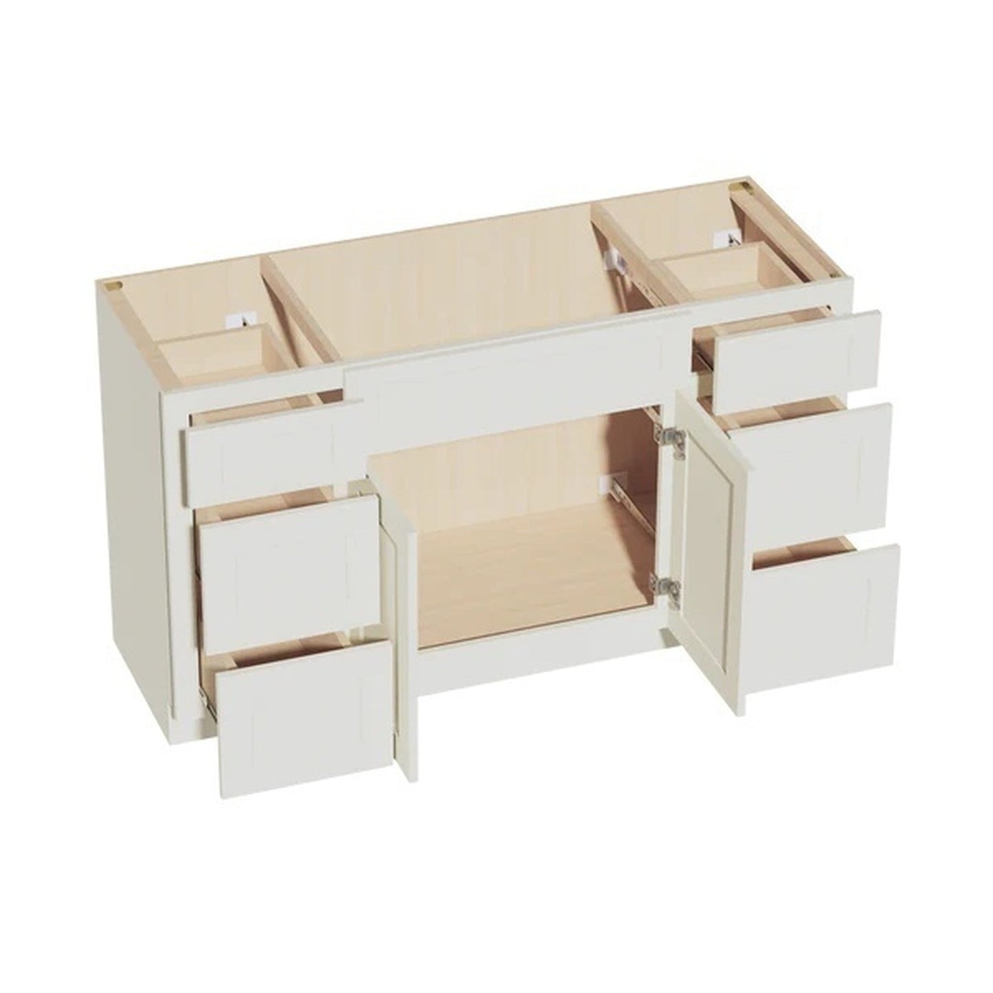 Quik Cabinets VSD60SINGLE Tallis Swan White - Interior