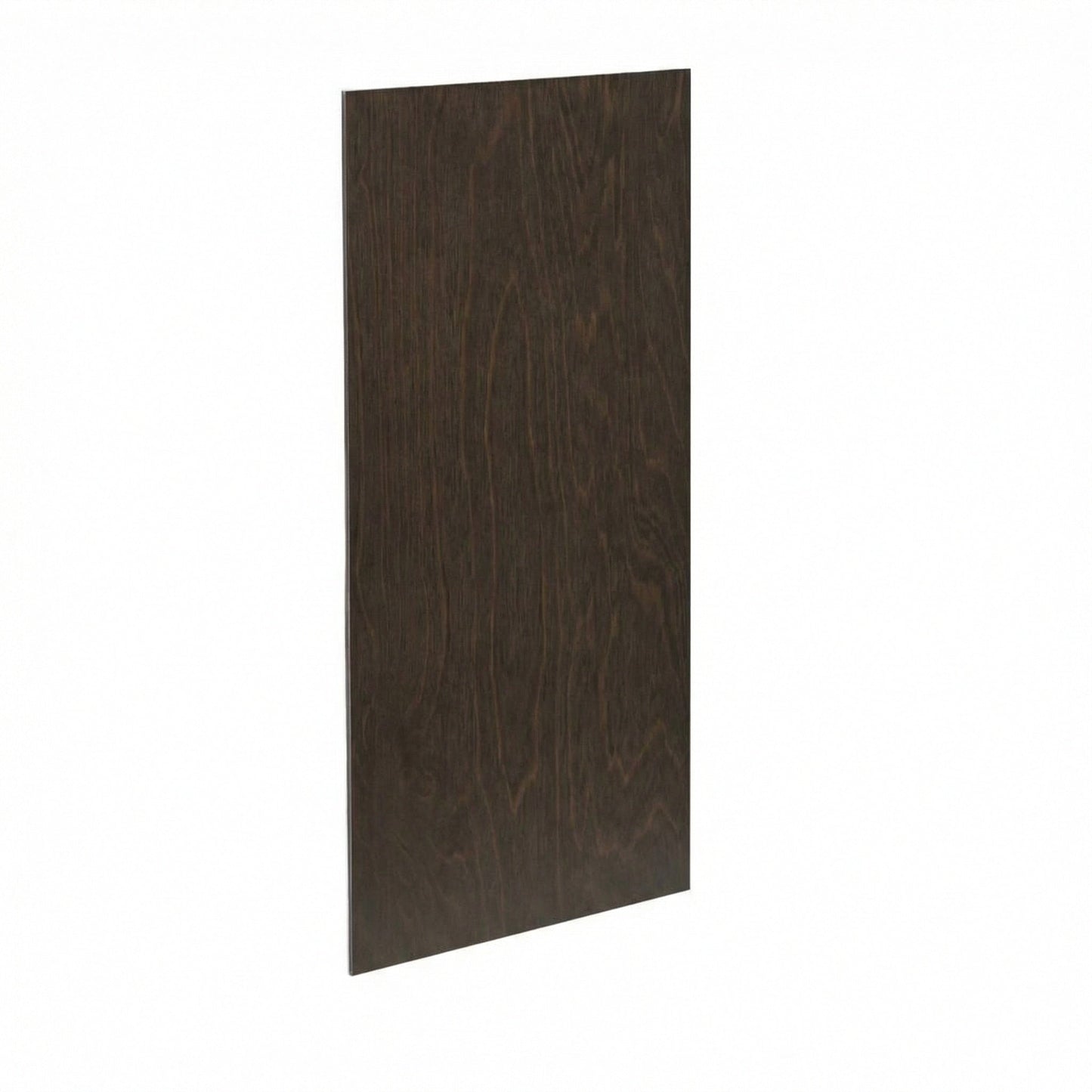 Mocha shaker 20 inch vanity end skin panel (plywood) front view Slim Series