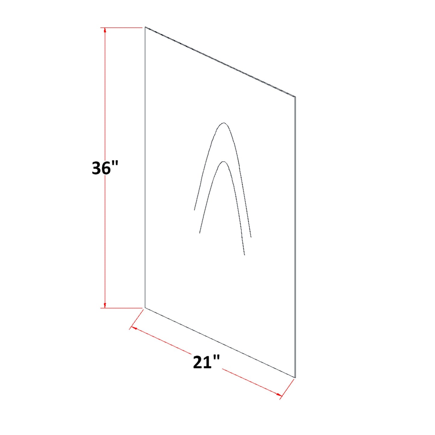 Quik Cabinets VSP2134 Ardelle Timber - Dimensions