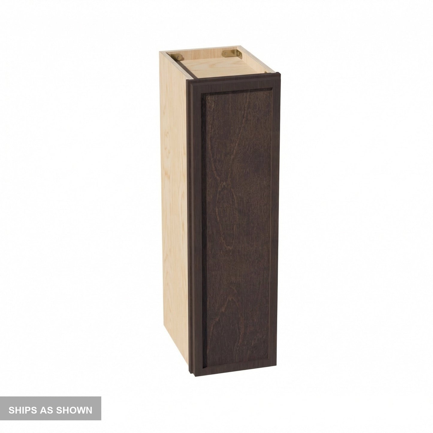 Slim Shaker Wall Cabinet 9" (W0930) · Slim - Mocha - Flat Pack