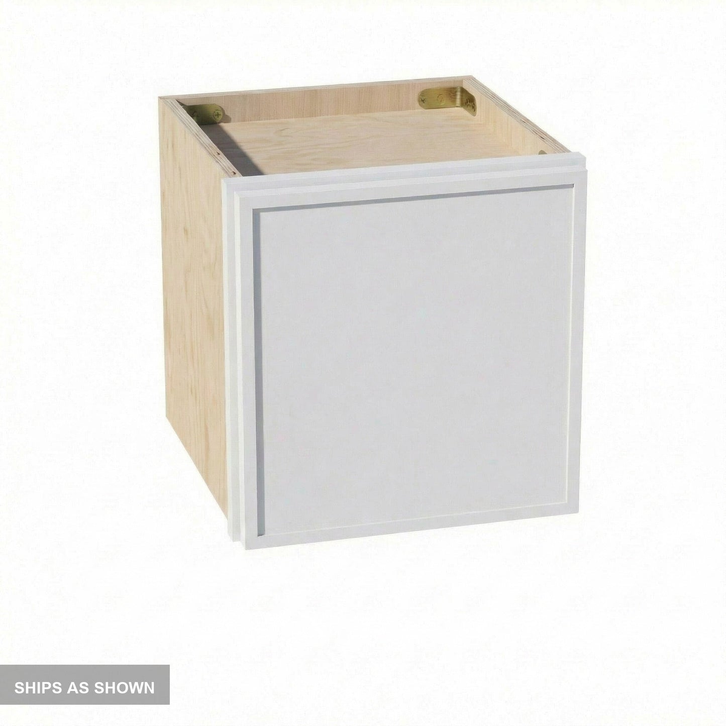 Slim Shaker Bridge Wall Cabinet 12" (W1212) · Slim - Frost - Flat Pack