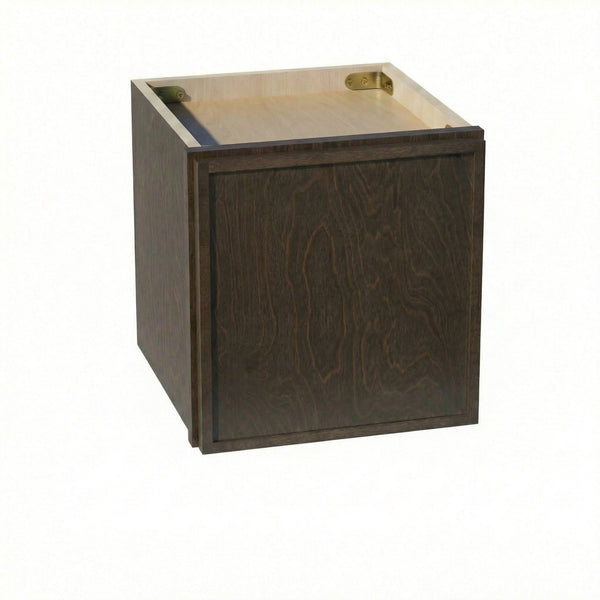 Slim Shaker Bridge Wall Cabinet 12" (W1212) · Slim - Mocha - Hero