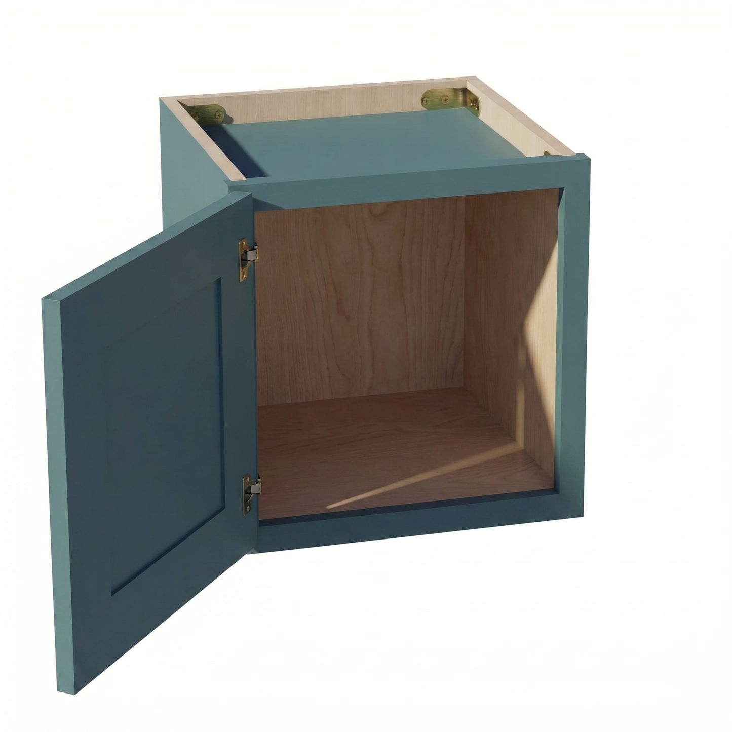 Shaker Bridge Wall Cabinet 12" (W1212) · Tallis - Fairy Green - Interior