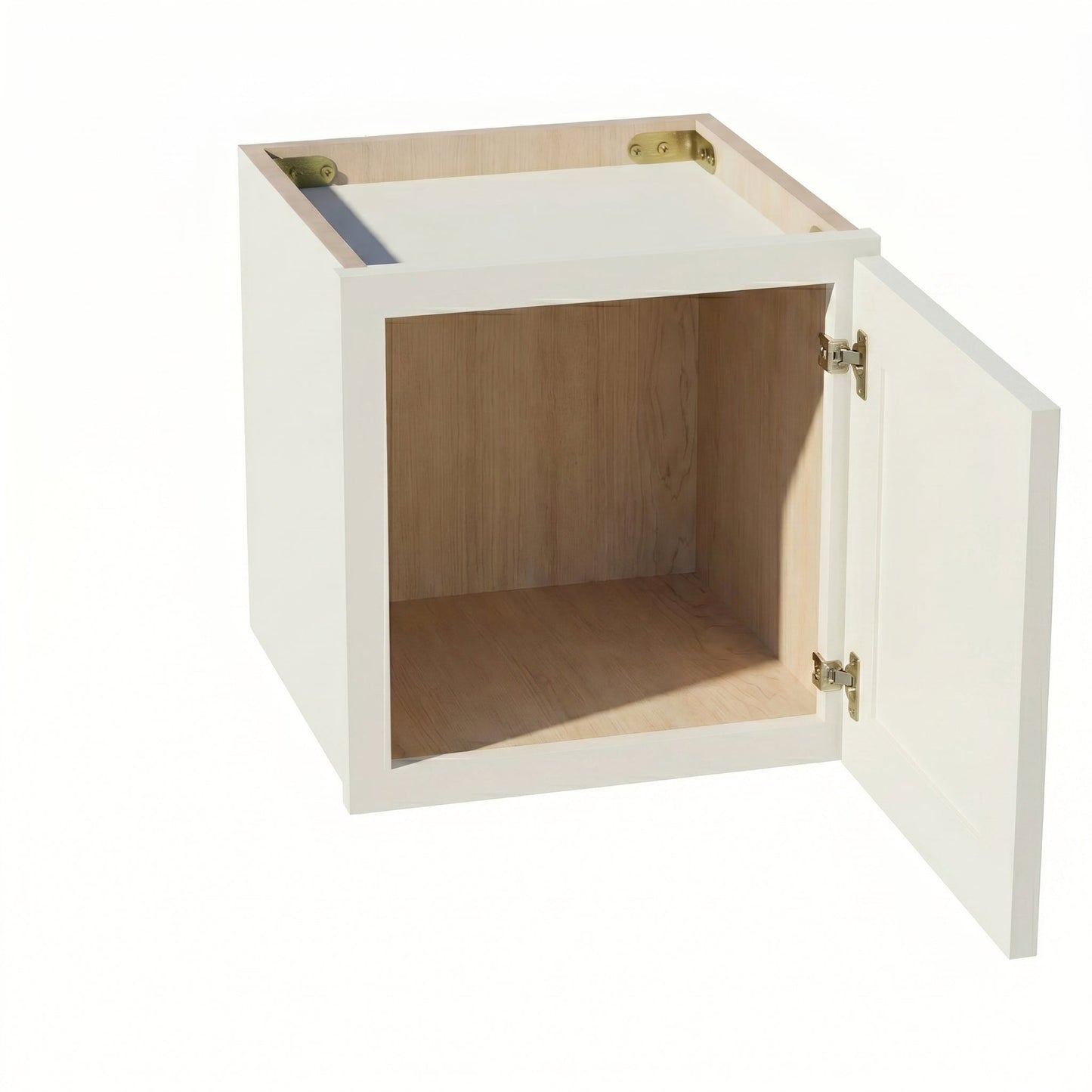 Shaker Bridge Wall Cabinet 12" (W1212) · Tallis - Swan White - Interior