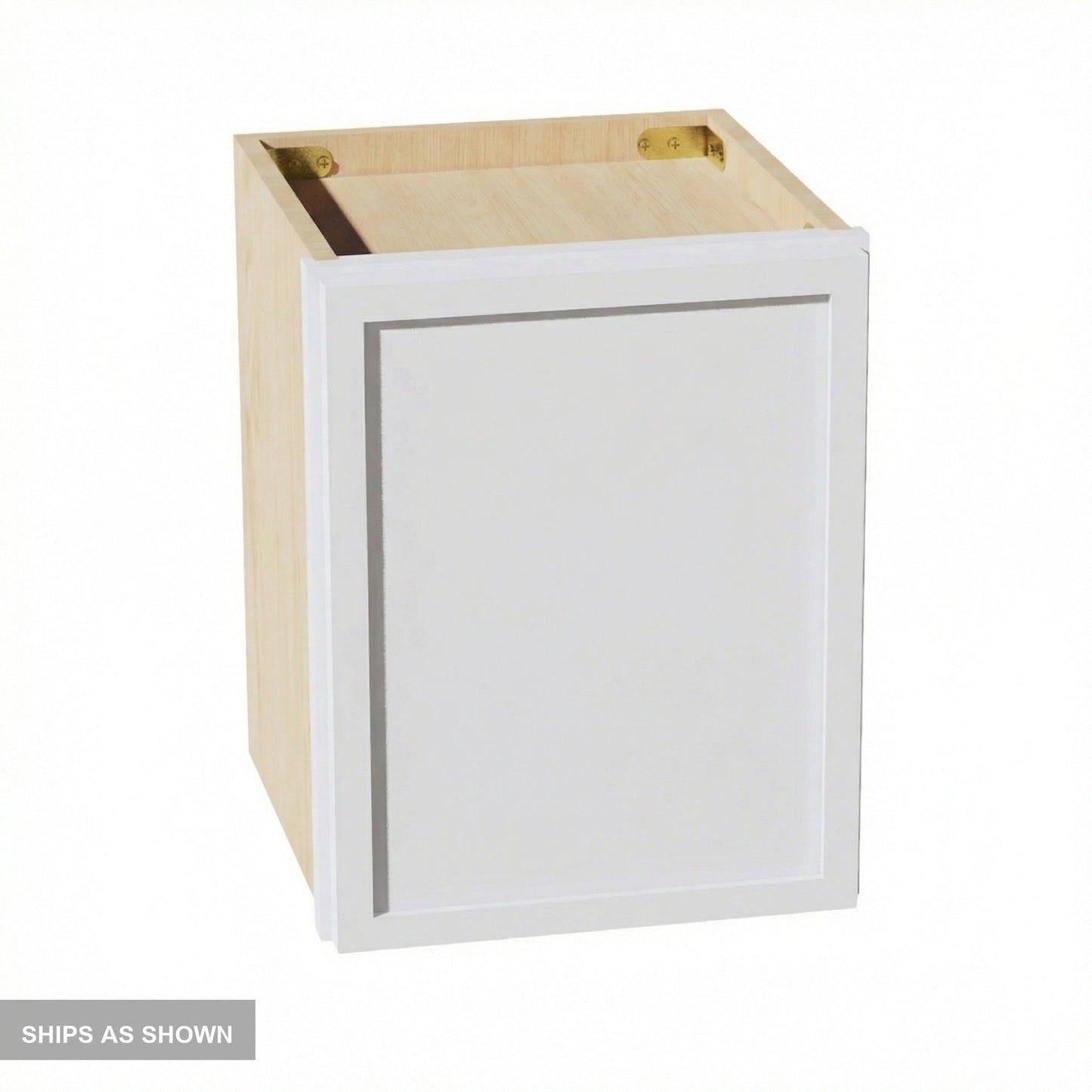 Slim Shaker Bridge Wall Cabinet 12" (W1215) · Slim - Frost - Flat Pack