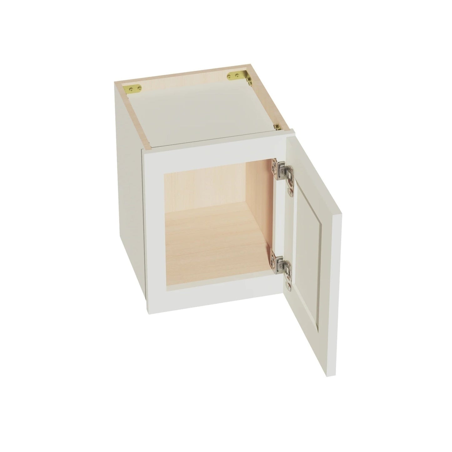 Shaker Bridge Wall Cabinet 12" (W1215) · Tallis - Swan White - Interior