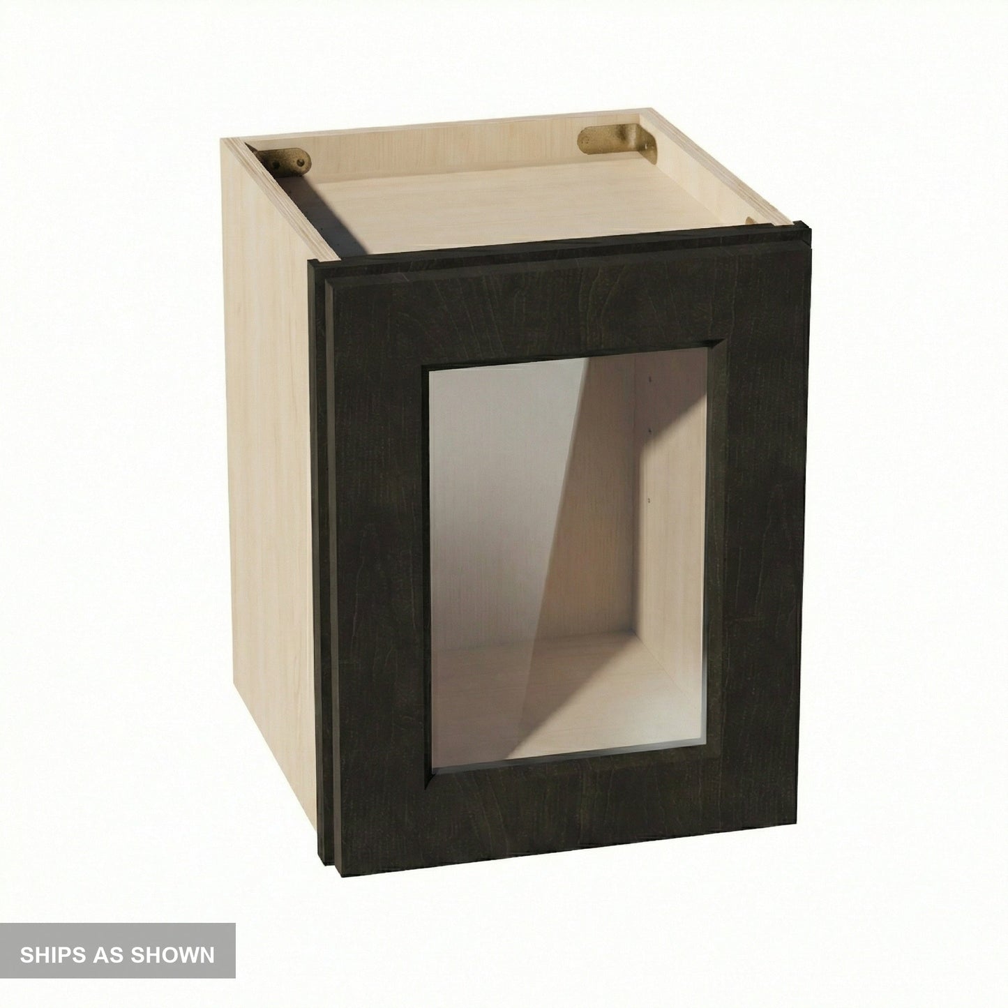 Shaker Bridge Wall Cabinet 12" (W1215GD) · Ardelle - Charcoal - Flat Pack