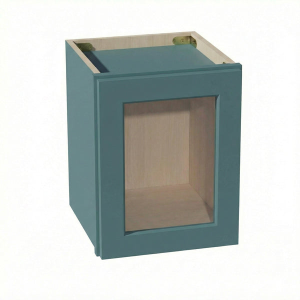 Shaker Bridge Wall Cabinet 12" (W1215GD) · Tallis - Fairy Green - Hero