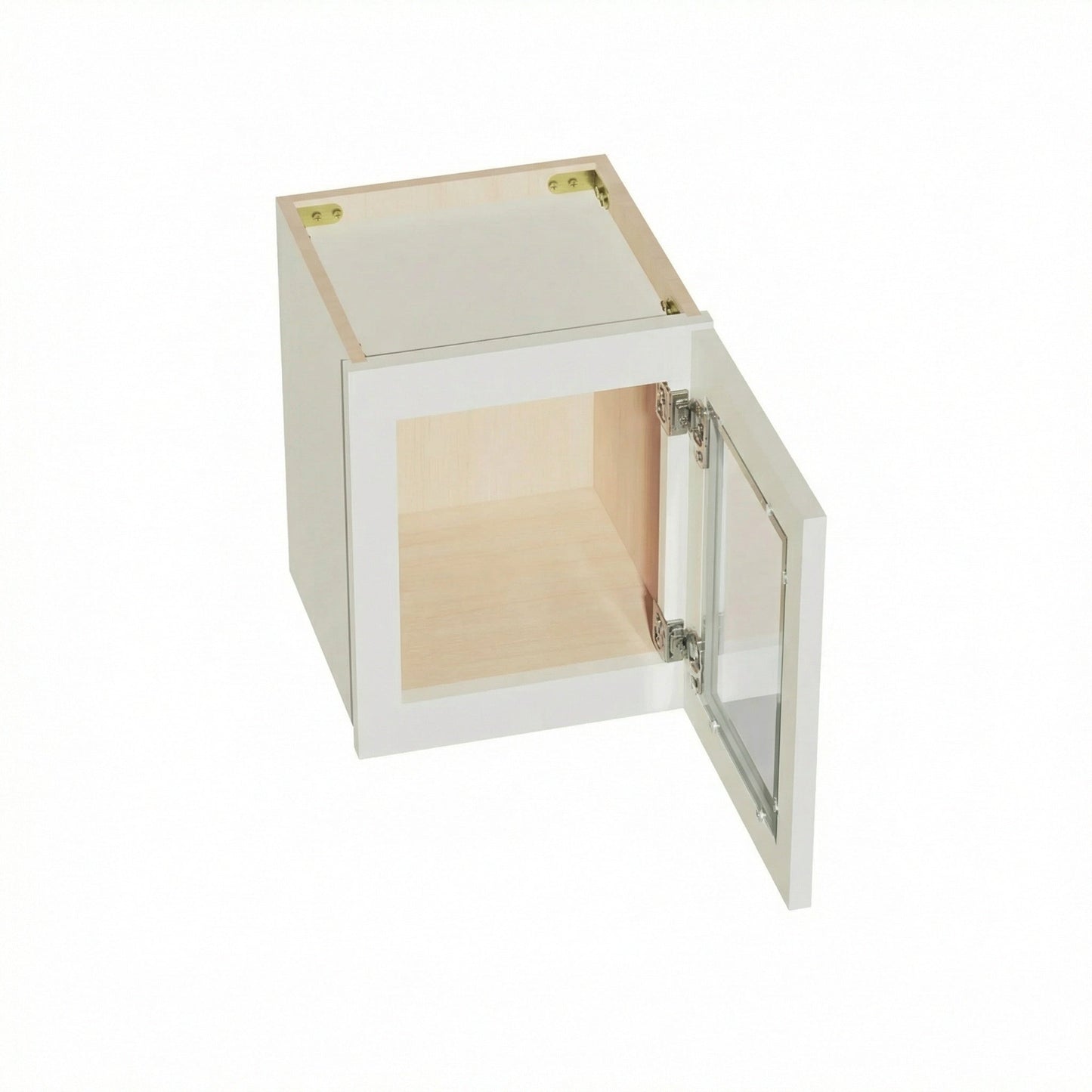 Shaker Bridge Wall Cabinet 12" (W1215GD) · Tallis - Swan White - Interior