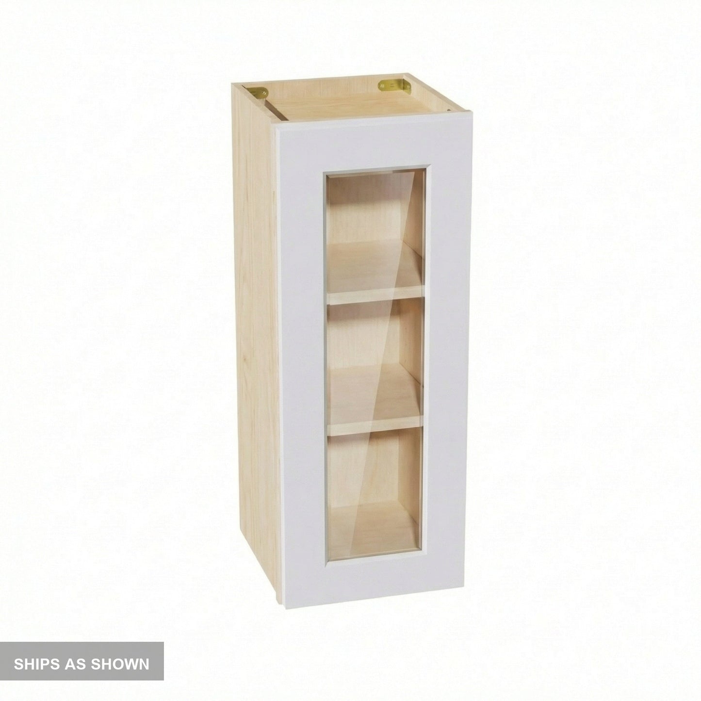 Shaker Glass Door Wall Cabinet 12" (W1230GD) · Ardelle - White - Flat Pack