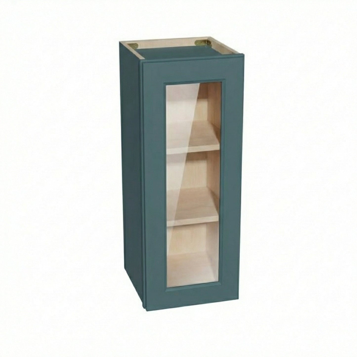 Shaker Glass Door Wall Cabinet 12" (W1230GD) · Tallis - Fairy Green - Hero
