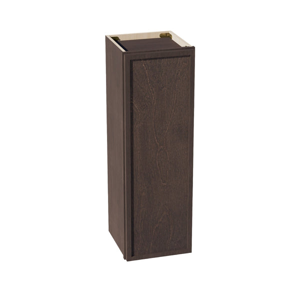 Slim Shaker Wall Cabinet 12" (W1236) · Slim - Mocha - Hero