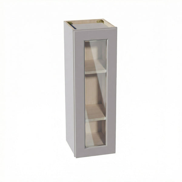 Shaker Glass Door Wall Cabinet 12" (W1236GD) · Ardelle - Ash - Hero