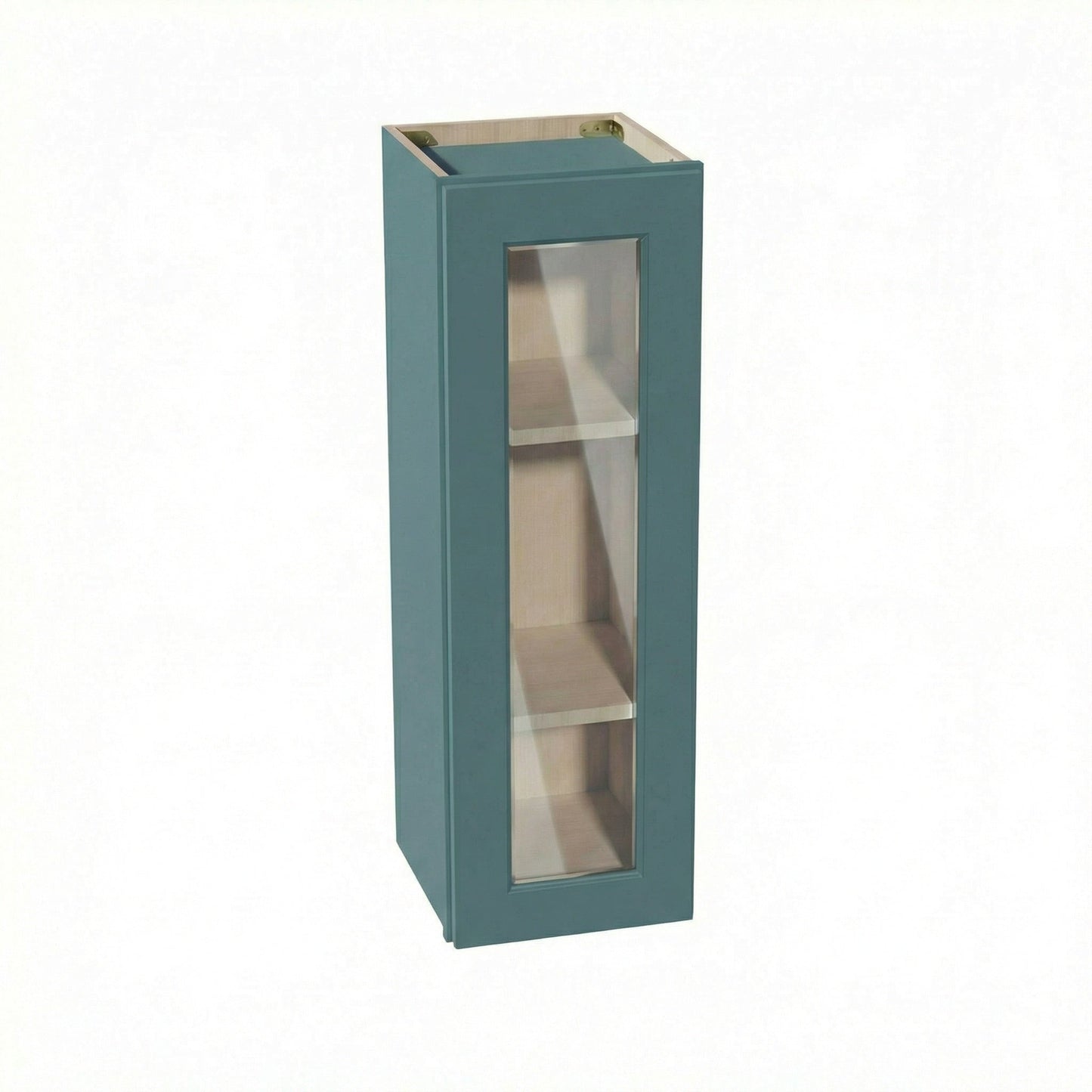 Shaker Glass Door Wall Cabinet 12" (W1236GD) · Tallis - Fairy Green - Hero