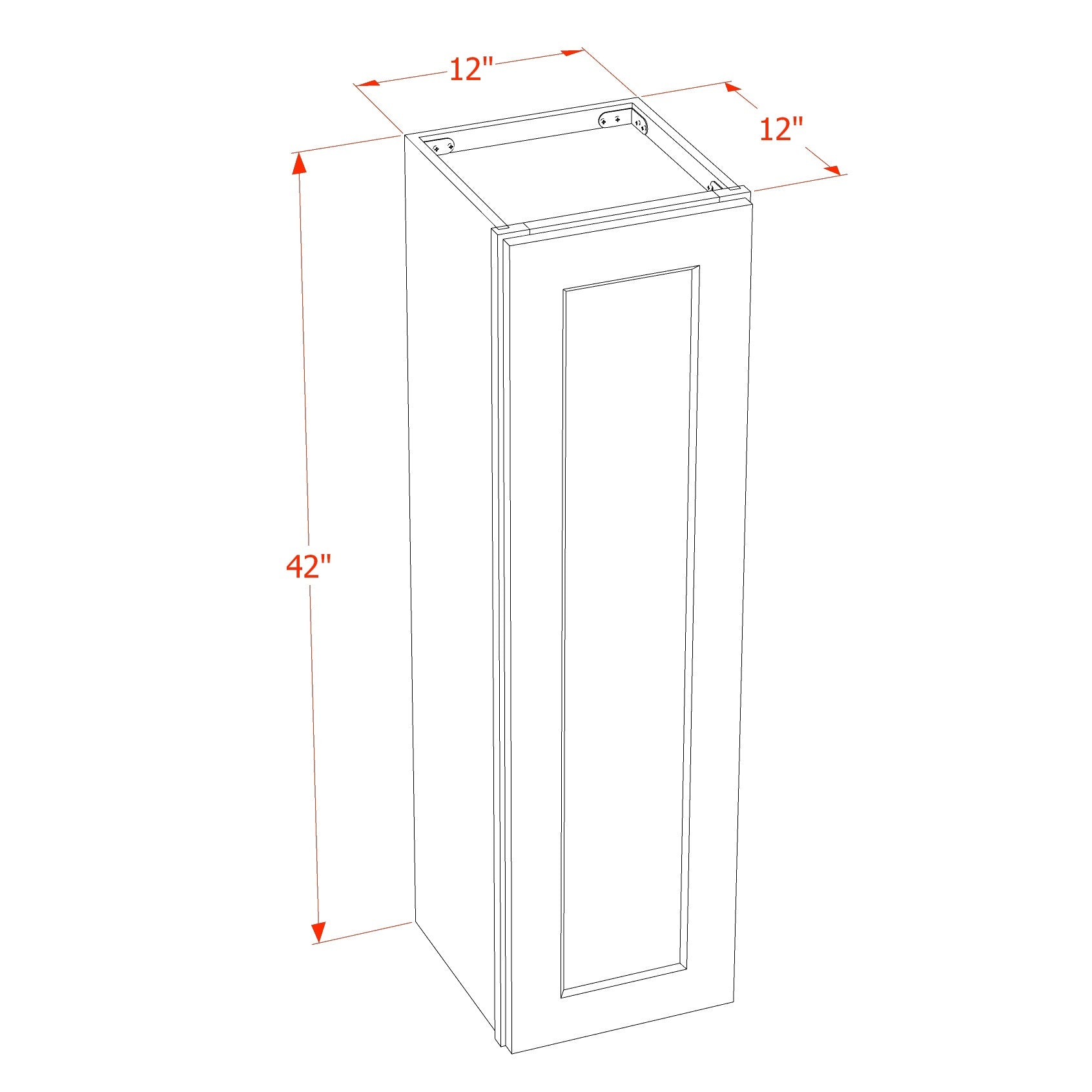 Shaker Wall Cabinet 12" (W1242) · Tallis