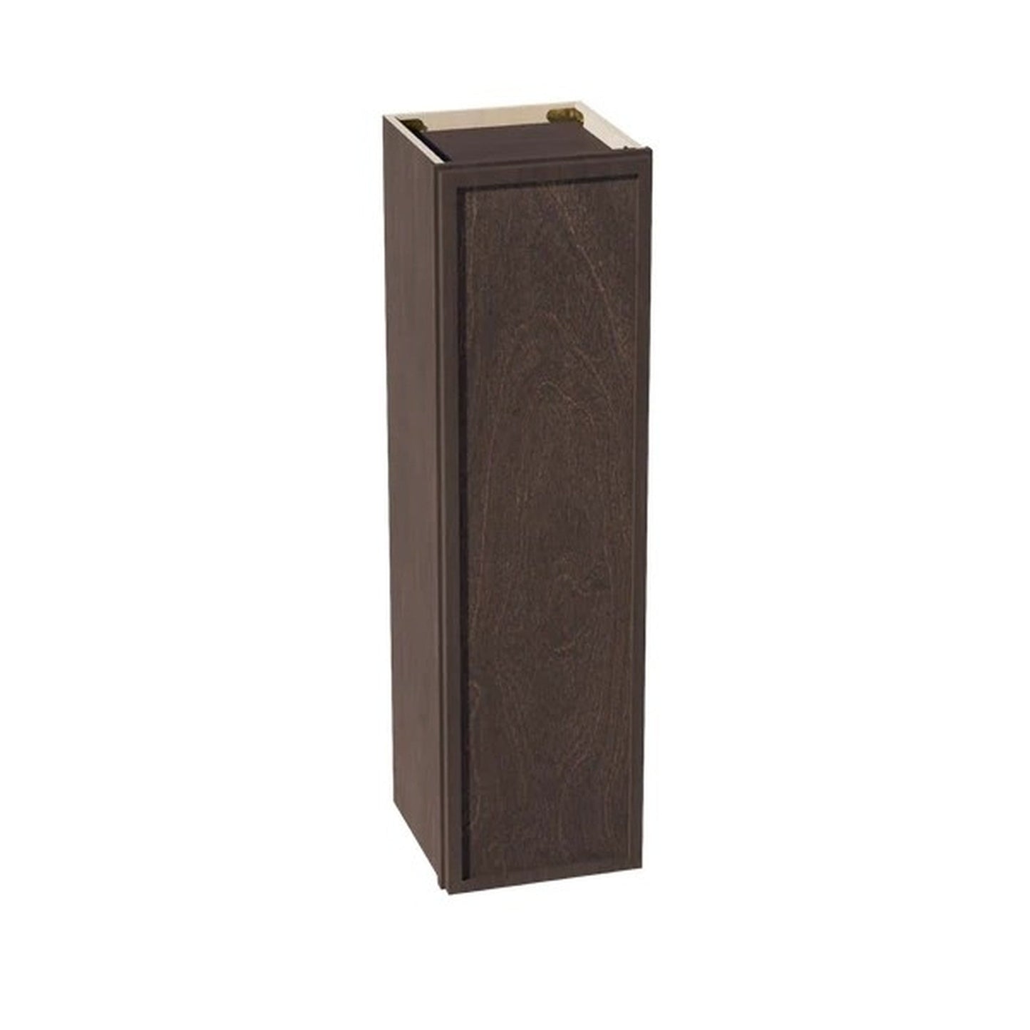 Slim Shaker Wall Cabinet 12" (W1242) · Slim - Mocha - Hero