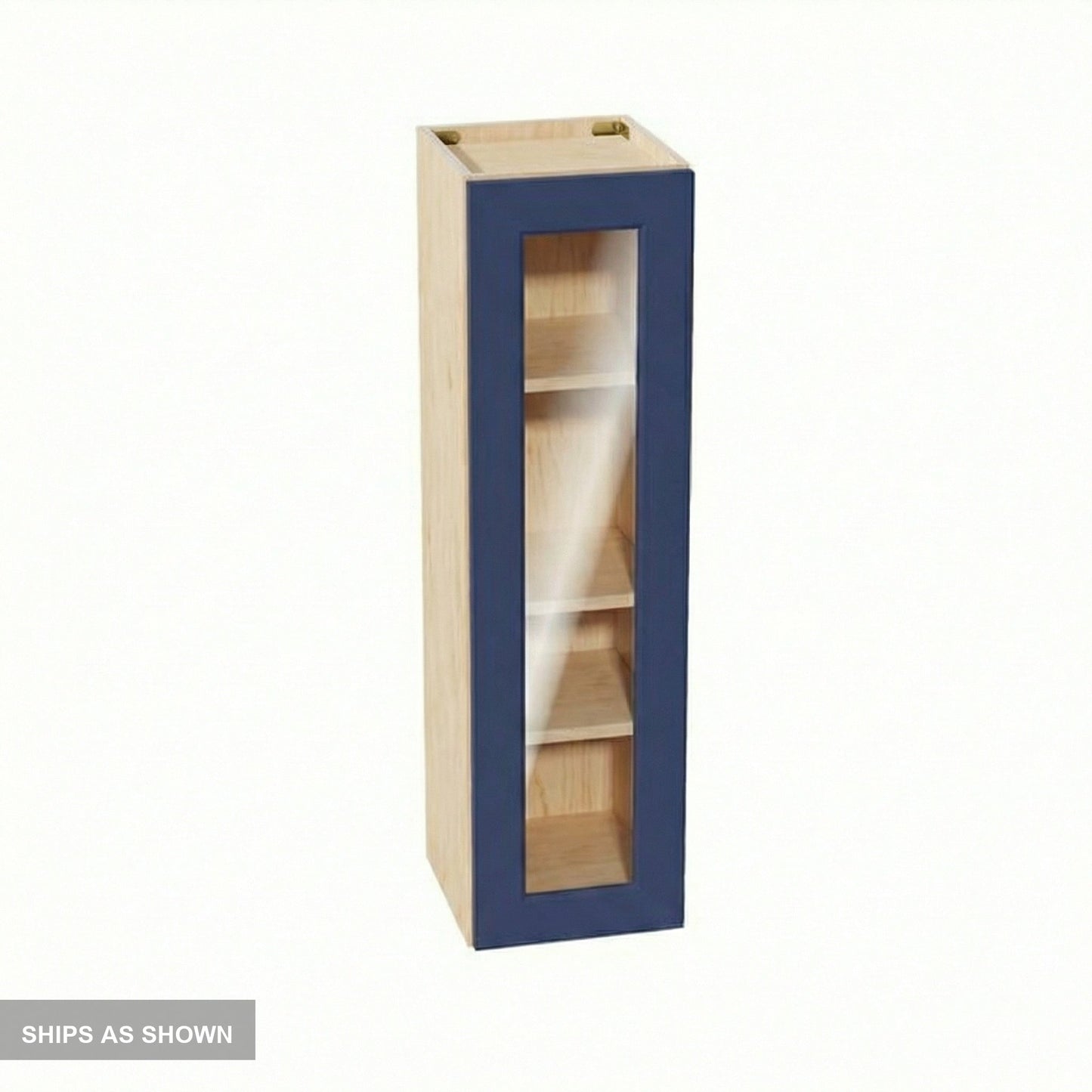 Shaker Glass Door Wall Cabinet 12" (W1242GD) · Ardelle - Blue - Flat Pack