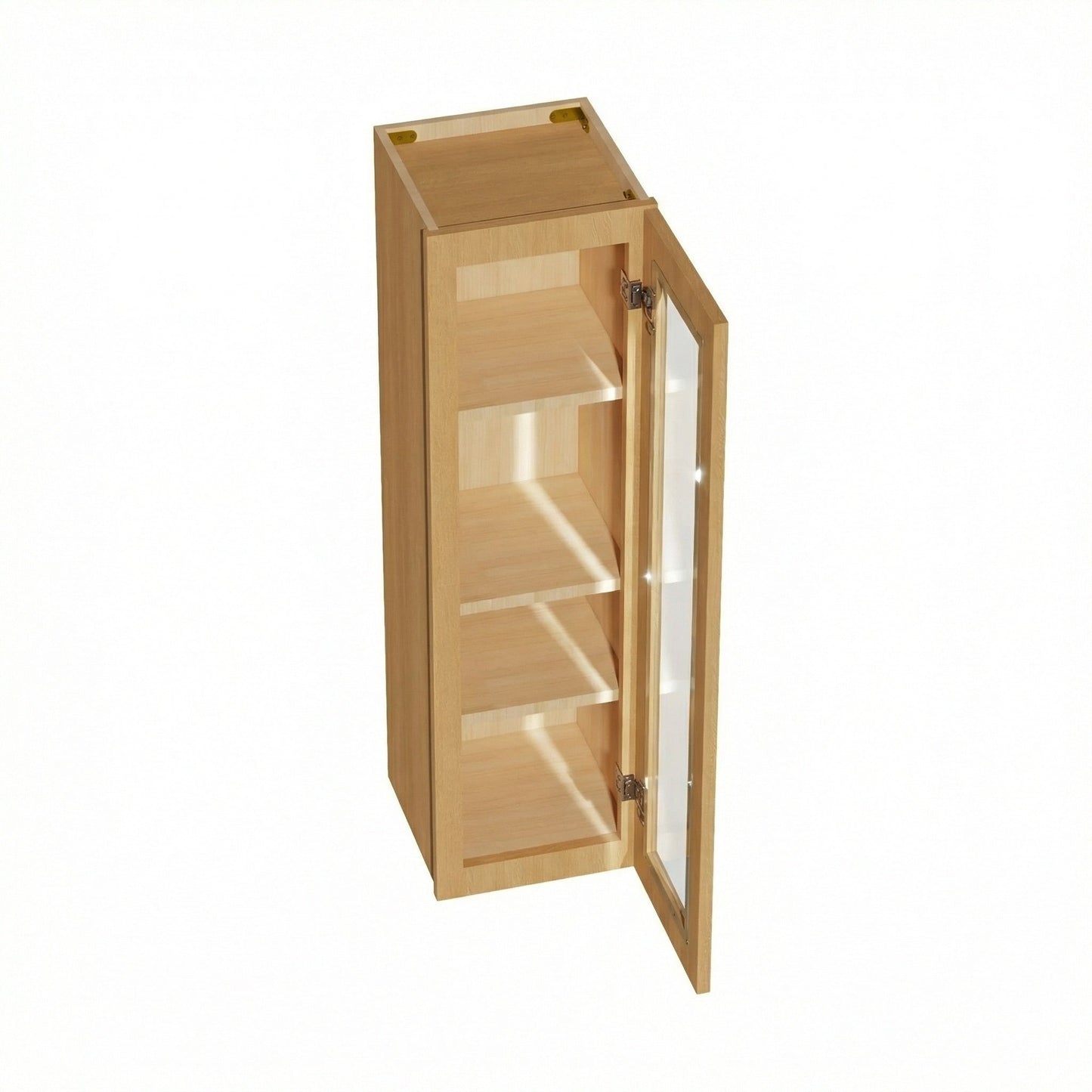 Shaker Glass Door Wall Cabinet 12" (W1242GD) · Ardelle - Timber - Interior