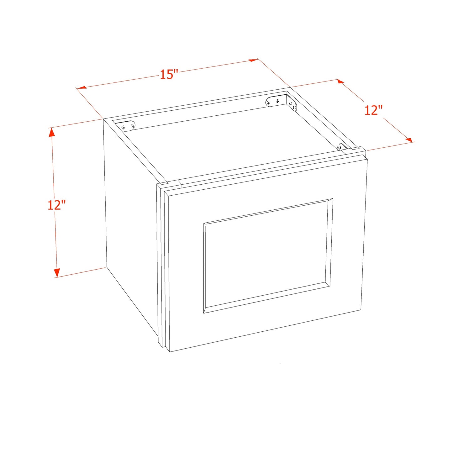 Quik Cabinets W1512 Ardelle Timber - Dimensions