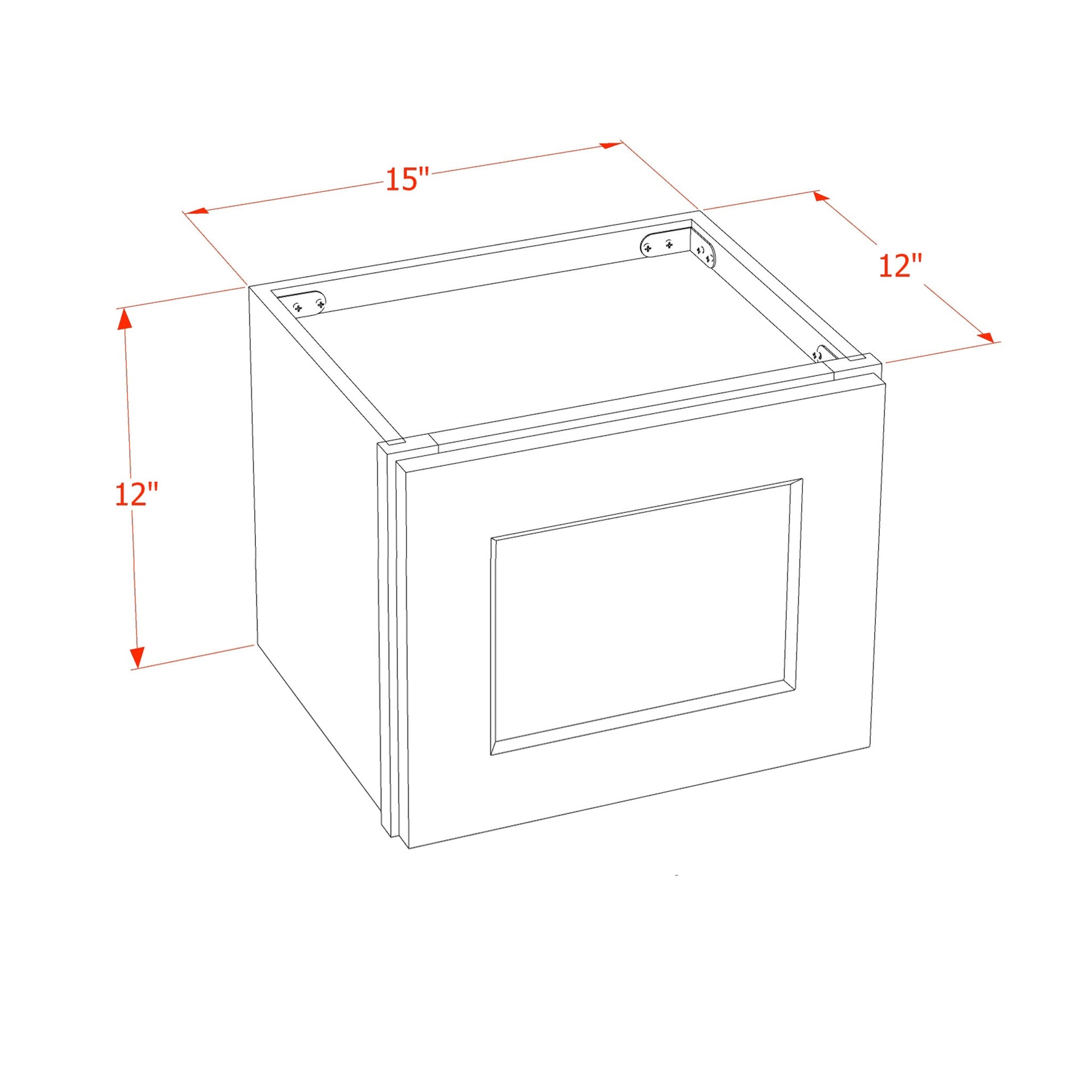 Shaker Bridge Wall Cabinet 15" (W1512) · Ardelle