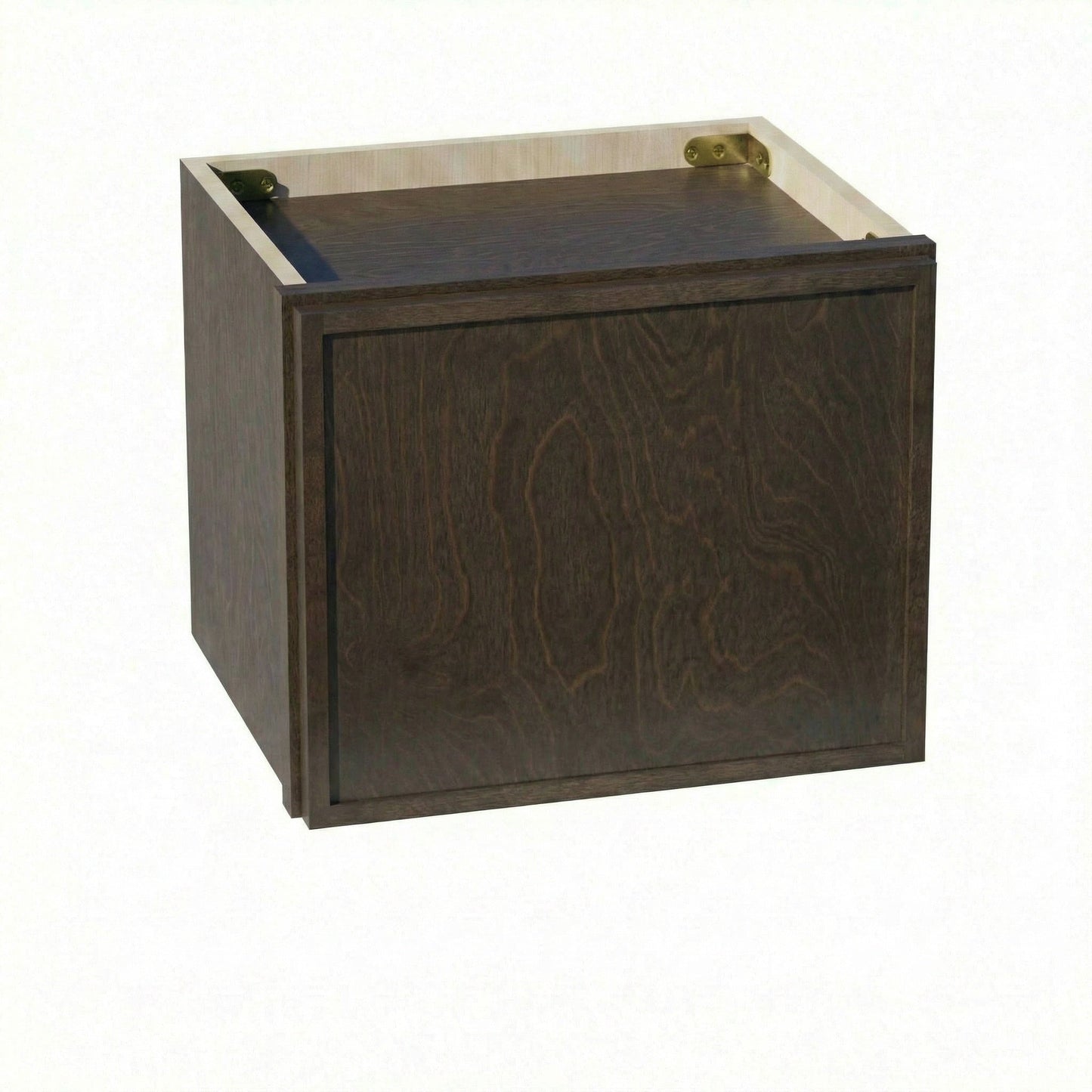 Slim Shaker Bridge Wall Cabinet 15" (W1512) · Slim - Mocha - Hero