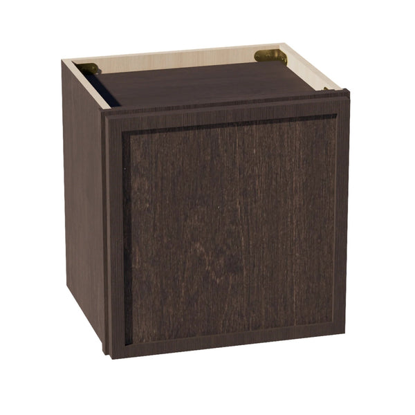 Slim Shaker Bridge Wall Cabinet 15" (W1515) · Slim - Mocha - Hero
