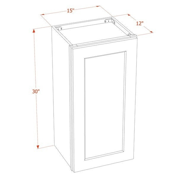 Shaker Glass Door Wall Cabinet 15" (W1530GD) · Tallis