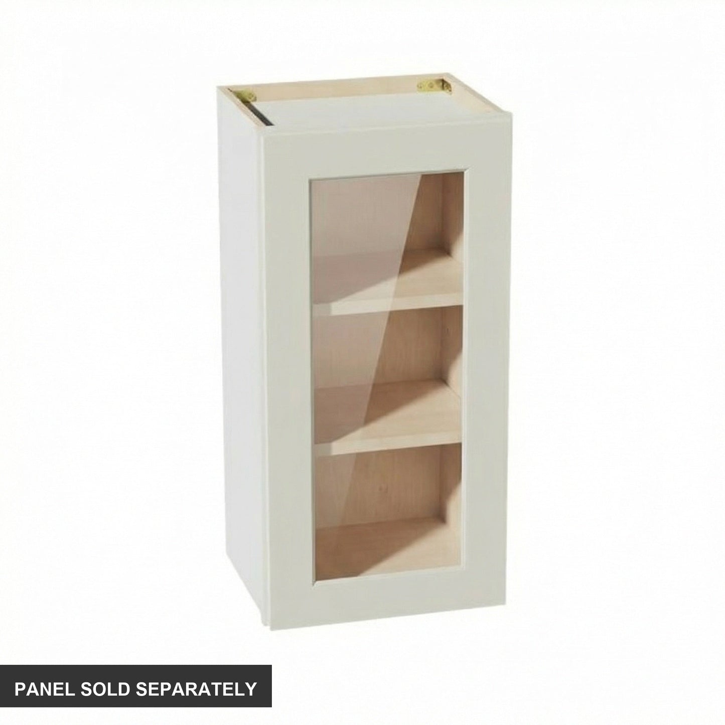 Shaker Glass Door Wall Cabinet 15" (W1530GD) · Tallis - Swan White - Product
