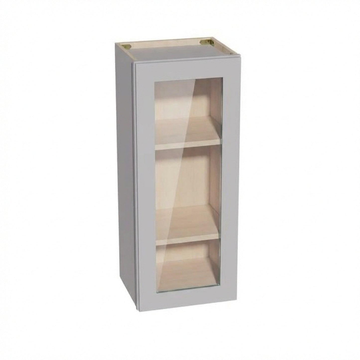 Shaker Glass Door Wall Cabinet 15" (W1536GD) · Ardelle - Ash - Hero