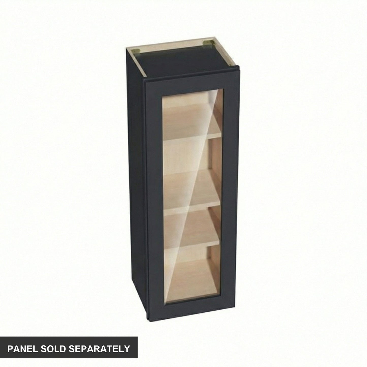 Shaker Glass Door Wall Cabinet 15" (W1542GD) · Ardelle - Ebony - Product