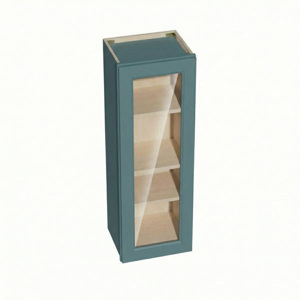Shaker Glass Door Wall Cabinet 15" (W1542GD) · Tallis - Fairy Green - Hero