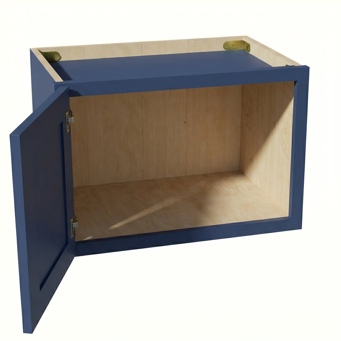 Shaker Bridge Wall Cabinet 18" (W1812) · Ardelle - Blue - Interior
