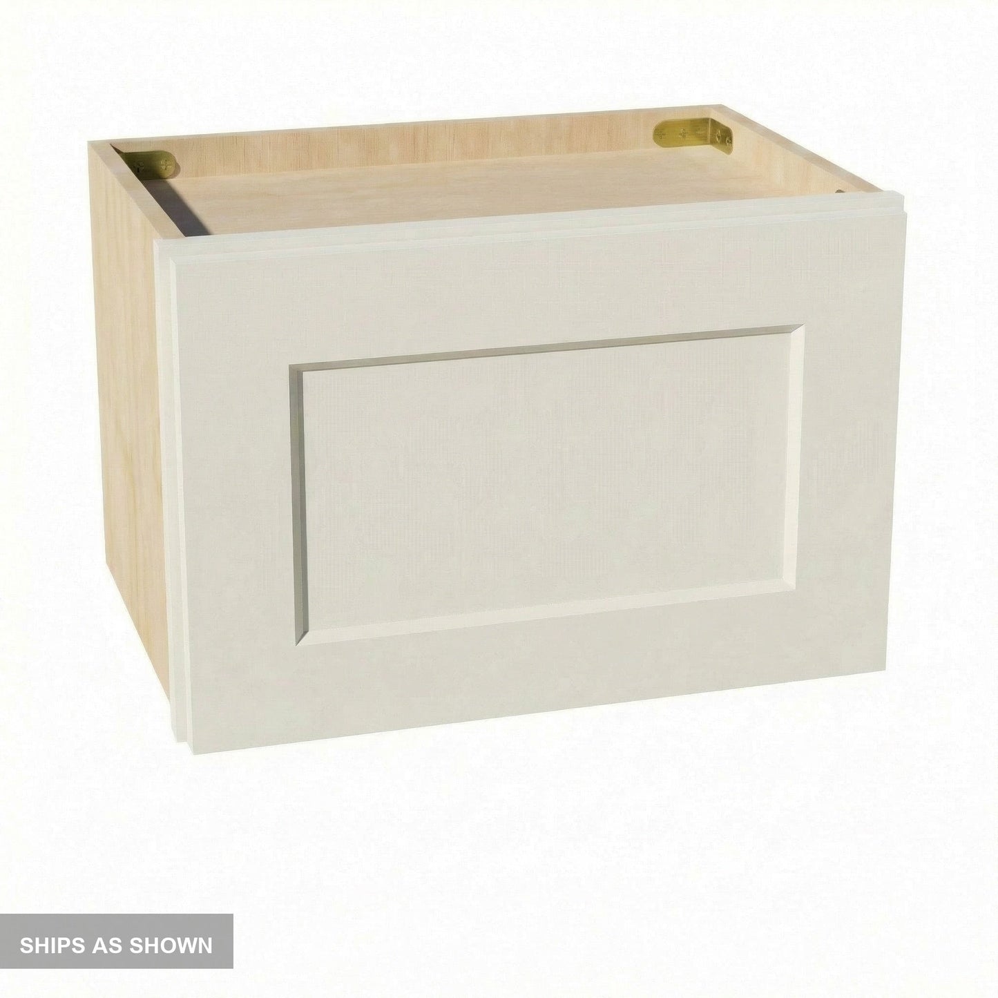 Shaker Bridge Wall Cabinet 18" (W1812) · Tallis - Swan White - Flat Pack