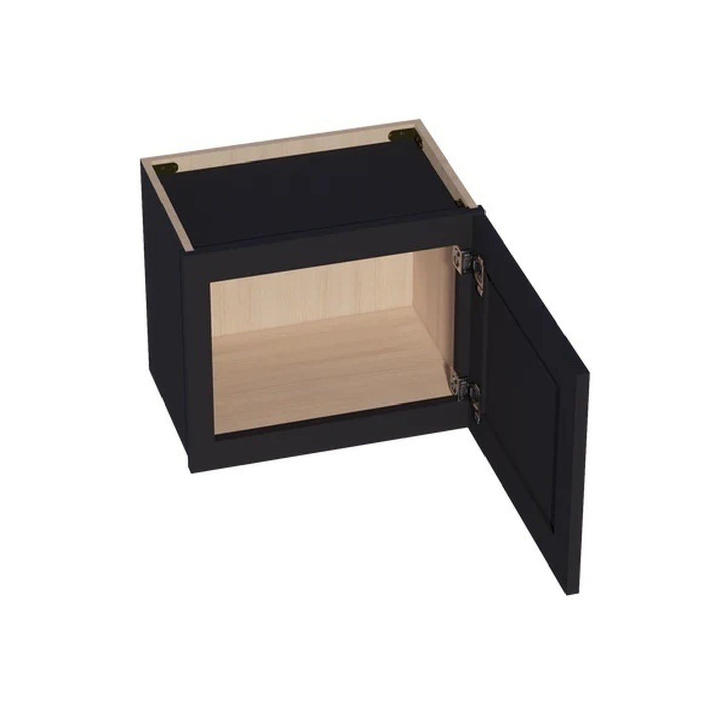 Shaker Bridge Wall Cabinet 18" (W1815) · Ardelle - Ebony - Interior