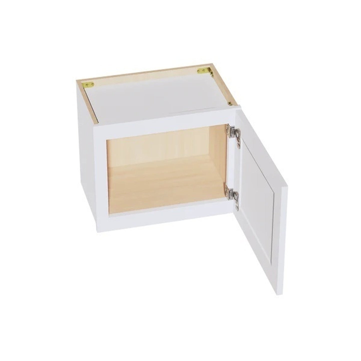 Slim Shaker Bridge Wall Cabinet 18" (W1815) · Slim - Frost - Interior
