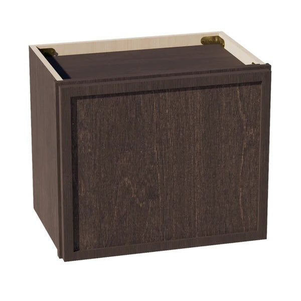 Slim Shaker Bridge Wall Cabinet 18" (W1815) · Slim - Mocha - Hero