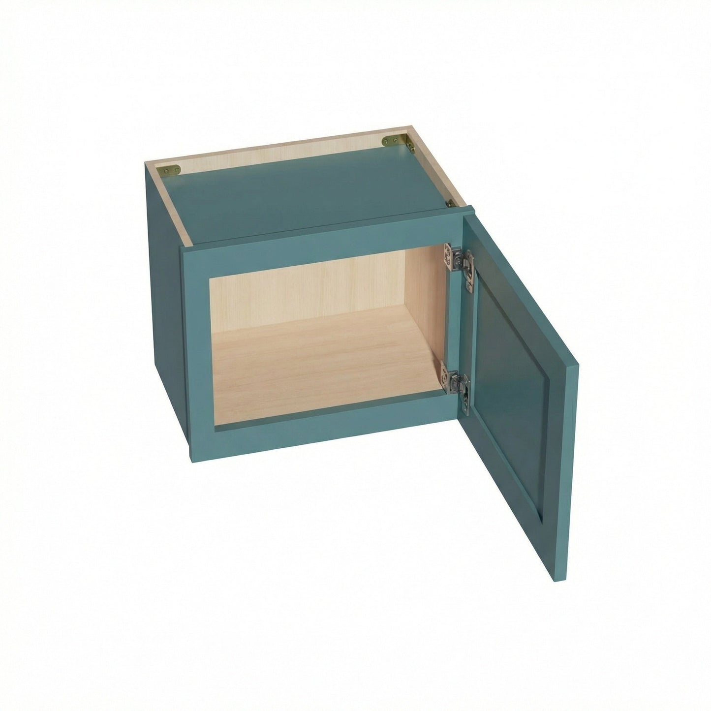 Shaker Bridge Wall Cabinet 18" (W1815) · Tallis - Fairy Green - Interior