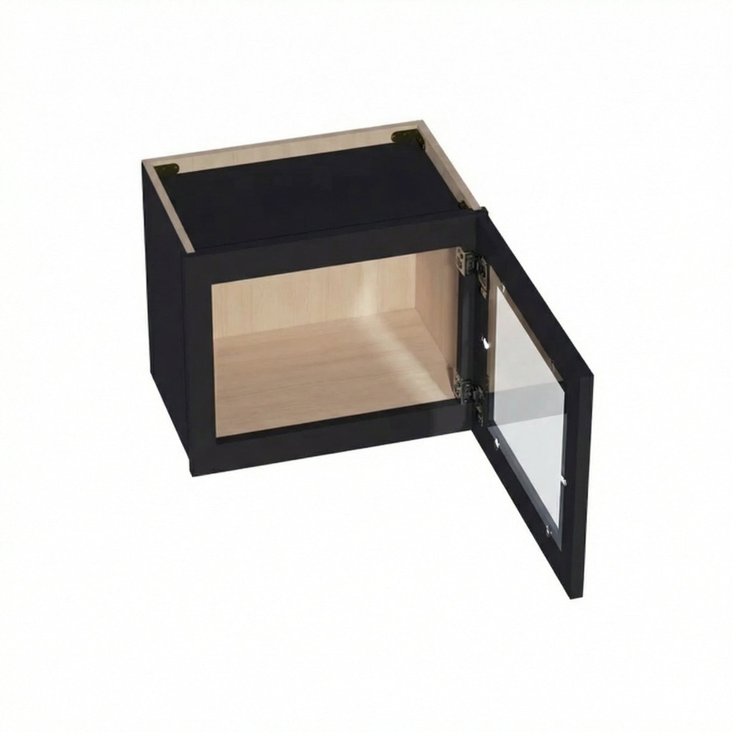 Shaker Bridge Wall Cabinet 18" (W1815GD) · Ardelle - Ebony - Interior