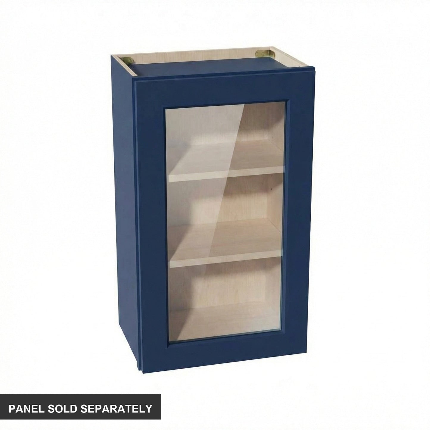 Shaker Glass Door Wall Cabinet 18" (W1830GD) · Ardelle - Blue - Product