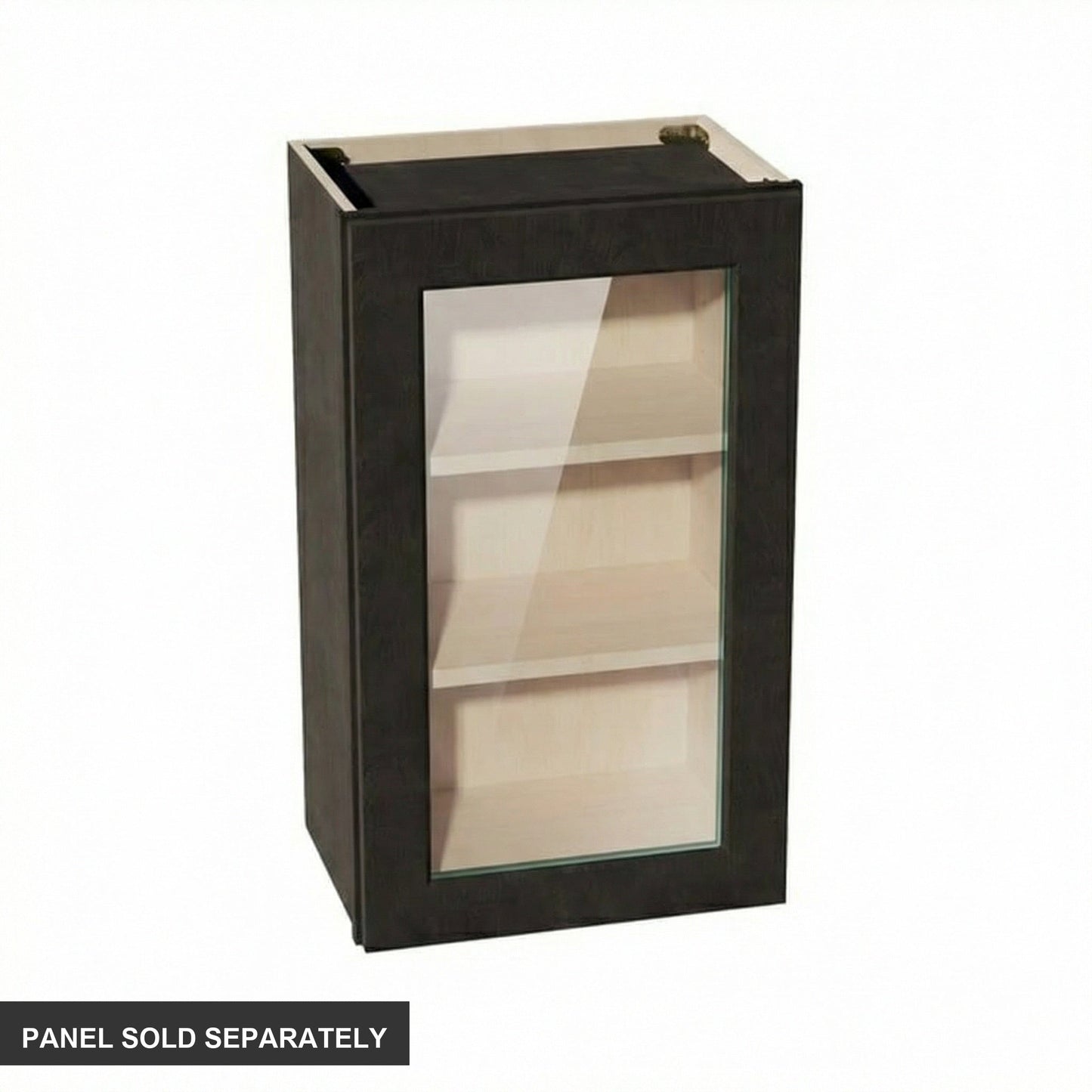 Shaker Glass Door Wall Cabinet 18" (W1830GD) · Ardelle - Charcoal - Product