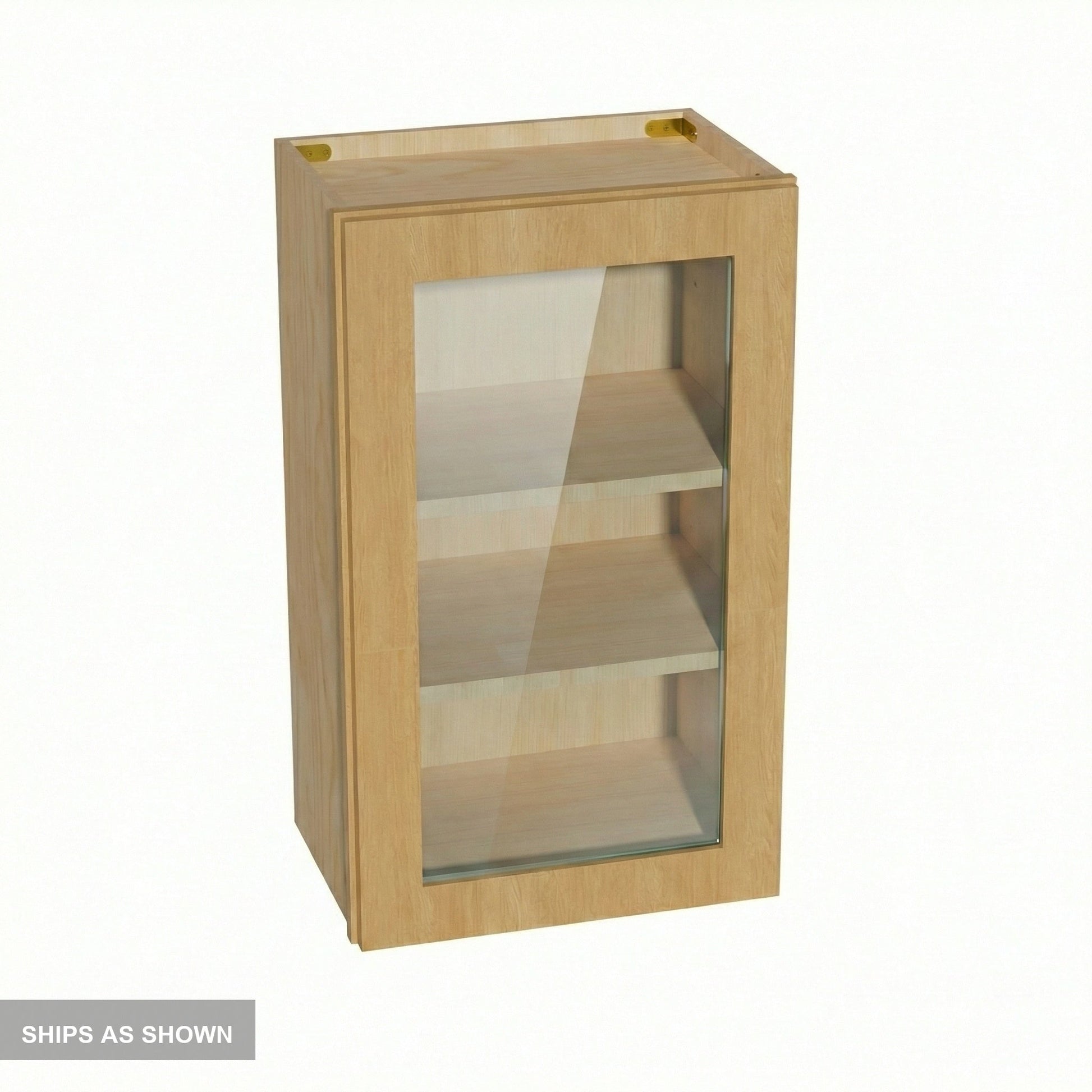 Shaker Glass Door Wall Cabinet 18" (W1830GD) · Ardelle
