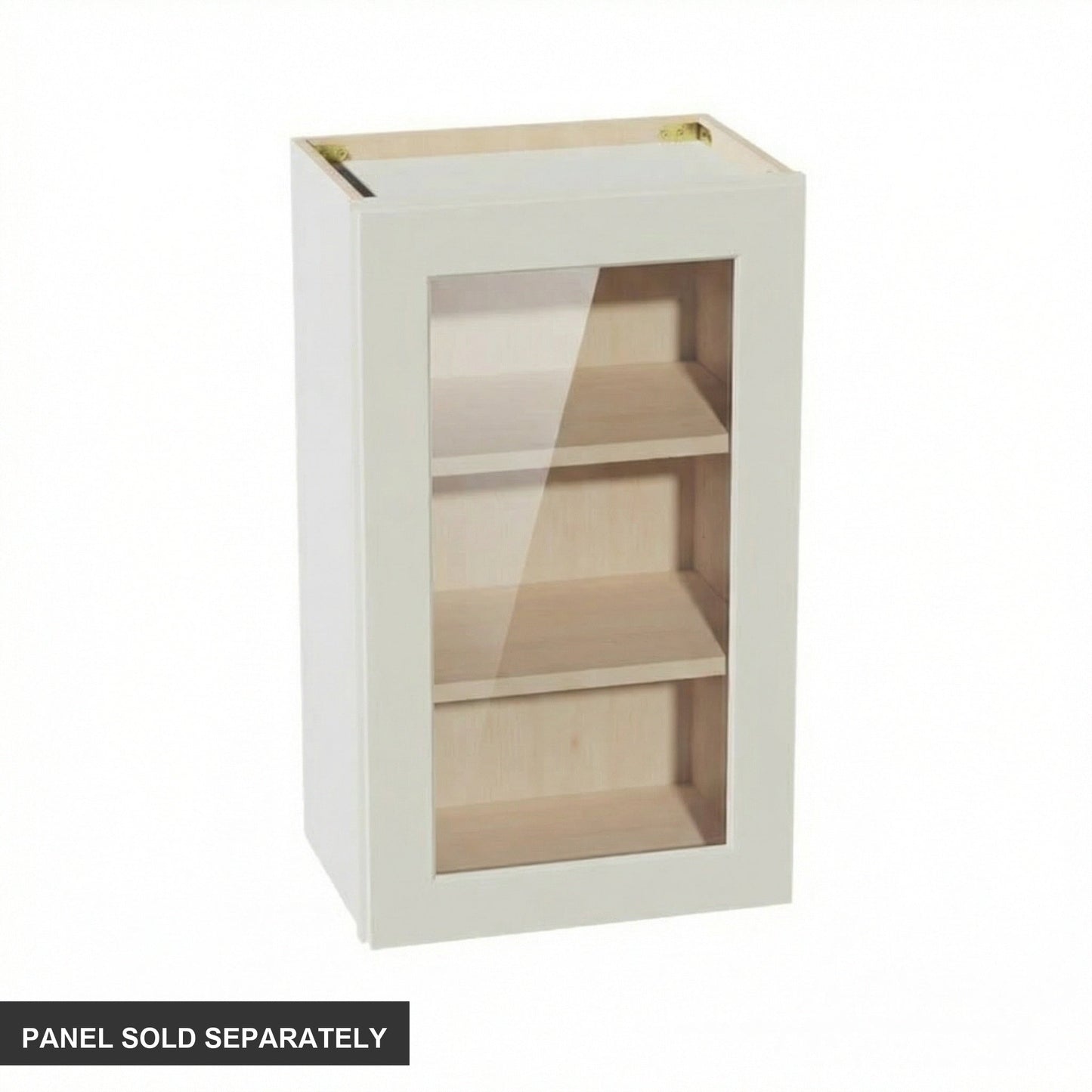 Shaker Glass Door Wall Cabinet 18" (W1830GD) · Tallis - Swan White - Product