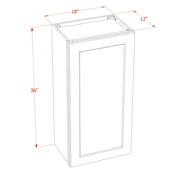 Slim Shaker Wall Cabinet 18" (W1836) · Slim