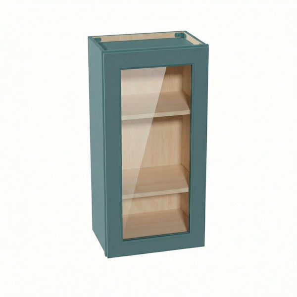 Shaker Glass Door Wall Cabinet 18" (W1836GD) · Tallis - Fairy Green - Hero